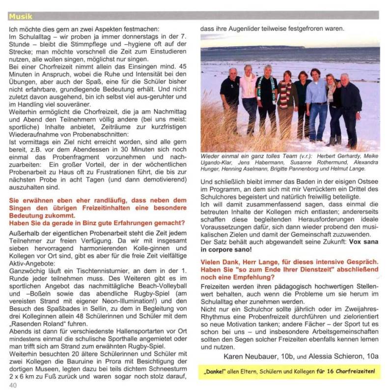 Binz 2010 - Chorfreizeit 03